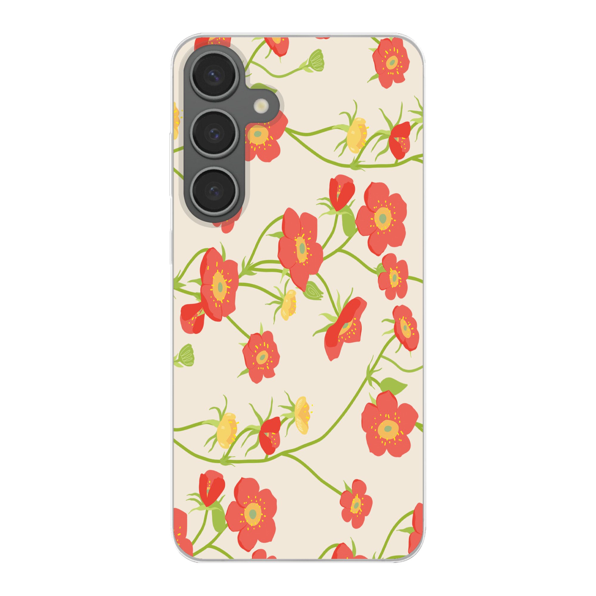 Handyhülle für Samsung Galaxy S24 Plus Blume - Feldblumen - Muster