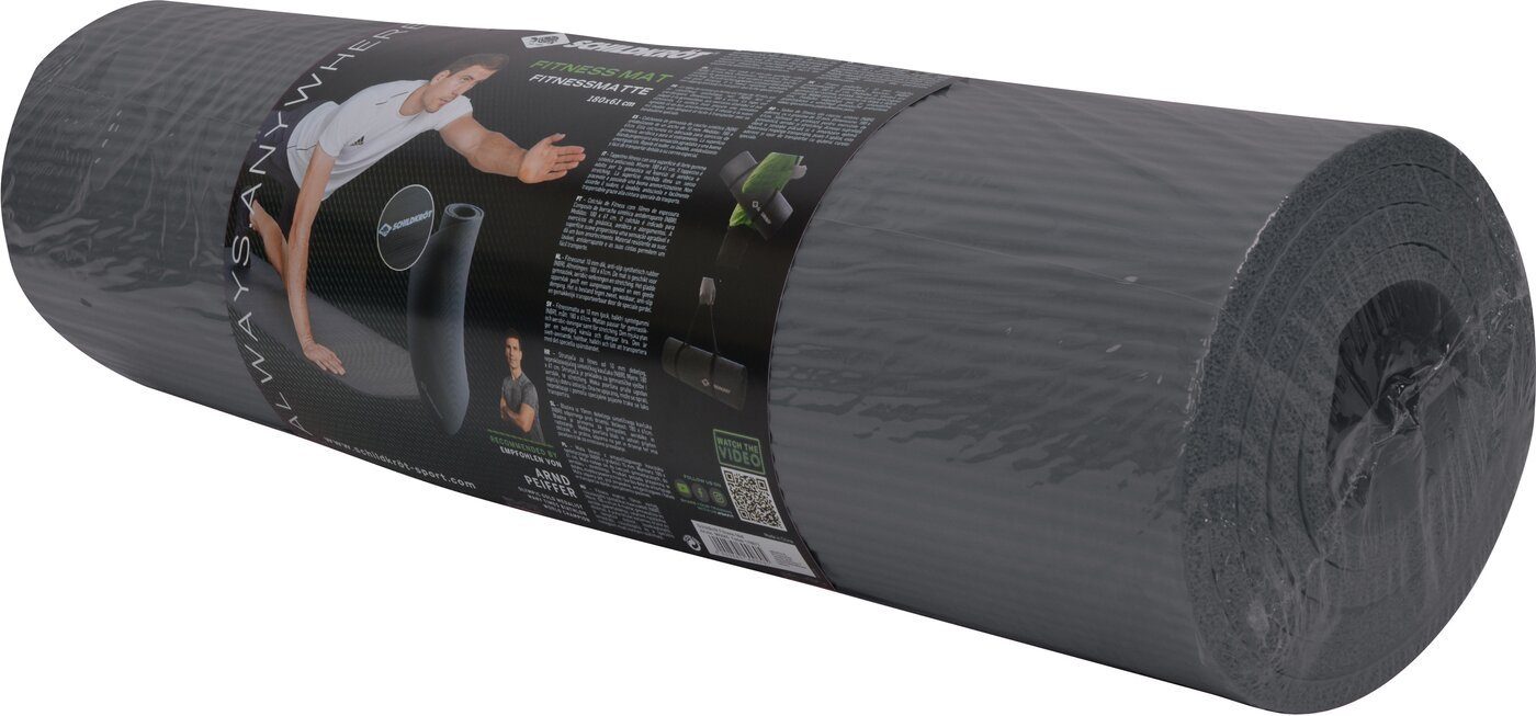 Schildkröt-Fitness Gymnastikmatte FITNESSMATTE, (10mm, anthracite), mit Tragegurt, Keine Farbe
