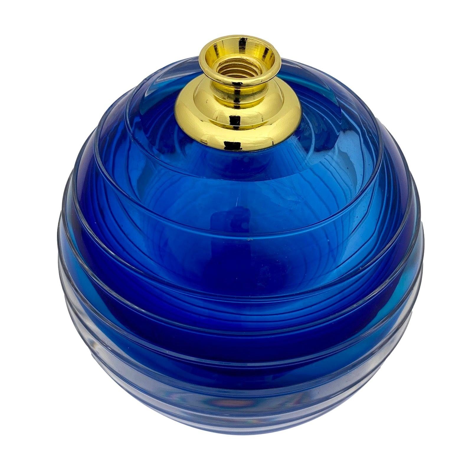 Dekofigur Parfum Flakon Murano-Antik-Stil Glasstab Geschliffener Glas Parfumflak Aubaho