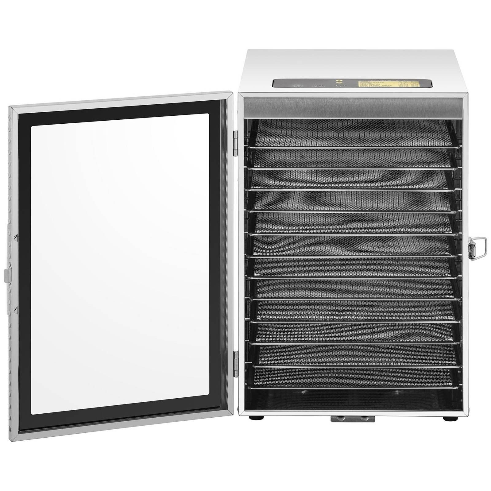 Royal Catering Dörrautomat Dörrgerät Obsttrockner Dörrapparat Dehydrator Obst 800 W 12 Etagen 800 W