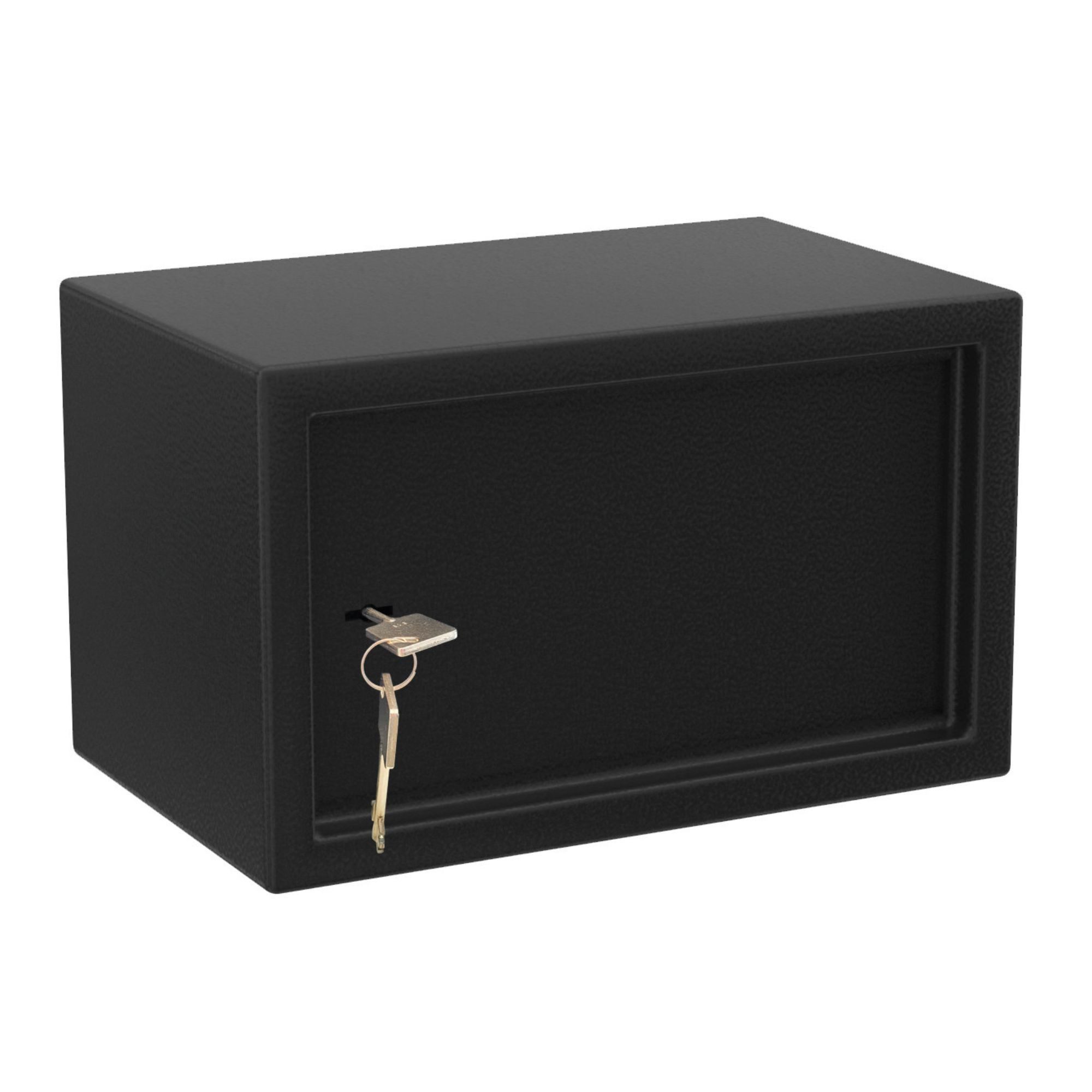 BASI Tresor Mechanik-Möbel-Tresor (Packung), mit Doppelbartschloss, 2 Schlüssel, Stahl Tresor, Farbe schwarz