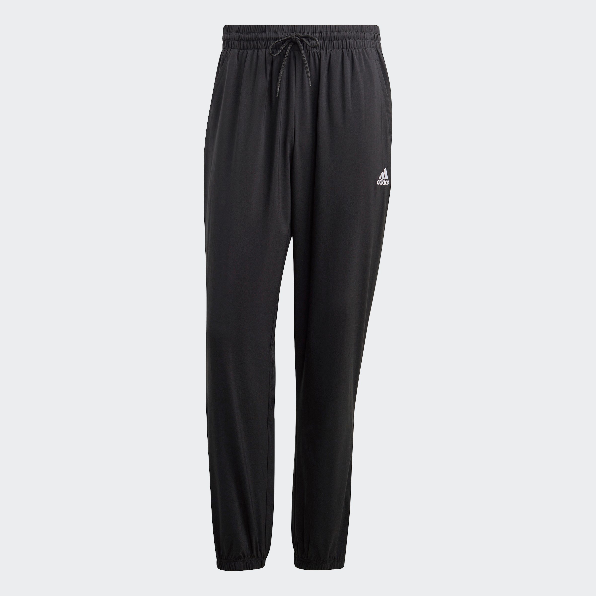 adidas Sportswear Sporthose AEROREADY ESSENTIALS STANFORD ELASTIC CUFF SMALL LOGO HOSE (1-tlg) Feuchtigkeitsabsorbierend, Atmungsaktiv
