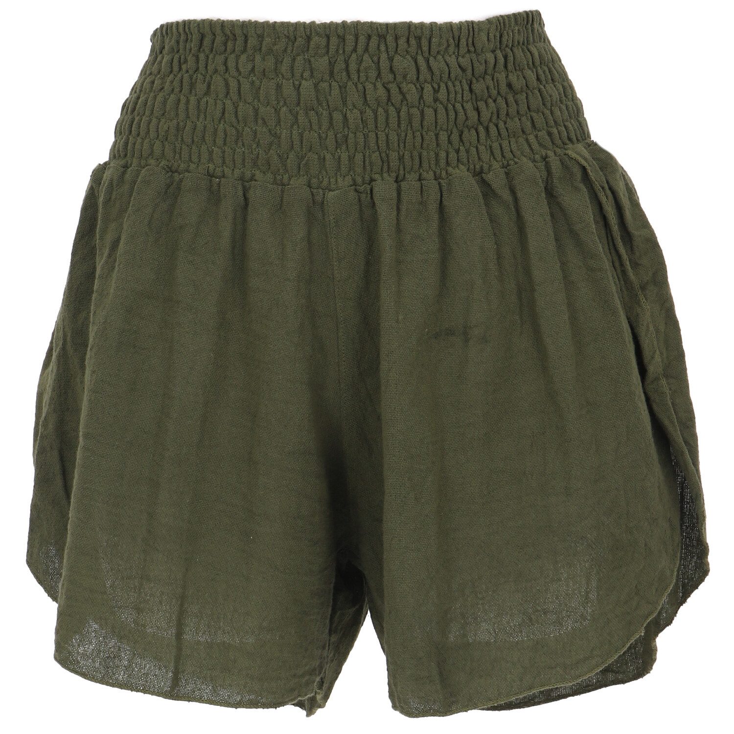 Guru-Shop Hose & Shorts Yoga Shorts Boho chic, kurze Hose - grün alternativ günstig online kaufen