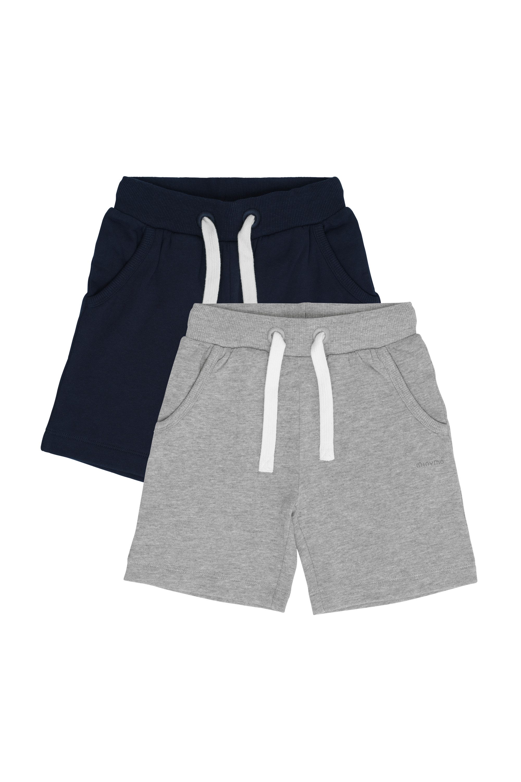 Minymo Sweatshorts MIBoys (2-tlg) 2er Pack GemŸtliche Sweat-Shorts