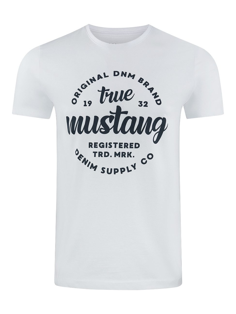 MUSTANG T-Shirt Herren Printshirt Regular Fit günstig online kaufen