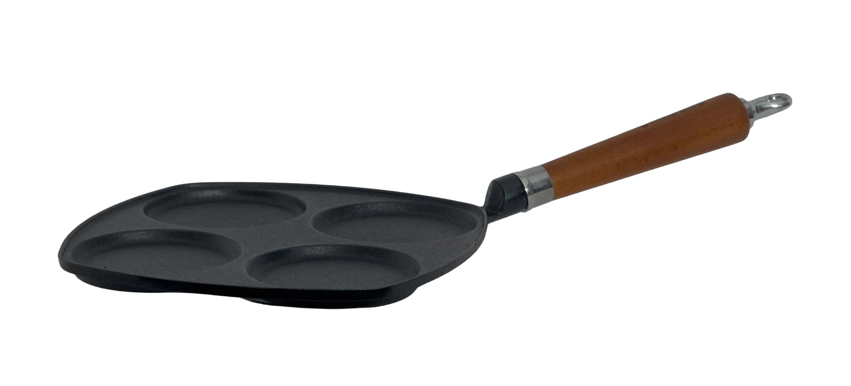 Ronneby Bruk Bratpfanne Maestro Eierpfanne, 25 x 25 cm, mit Holzgriff, Gusseisen (1-tlg)