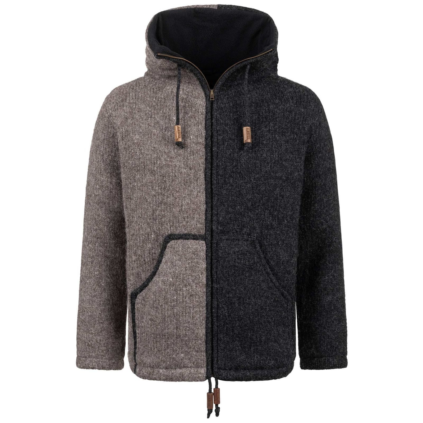 Strickjacke Unisex Strickjacke Schurwolle Nordisch Winterjacke Wolljacke Cardigan