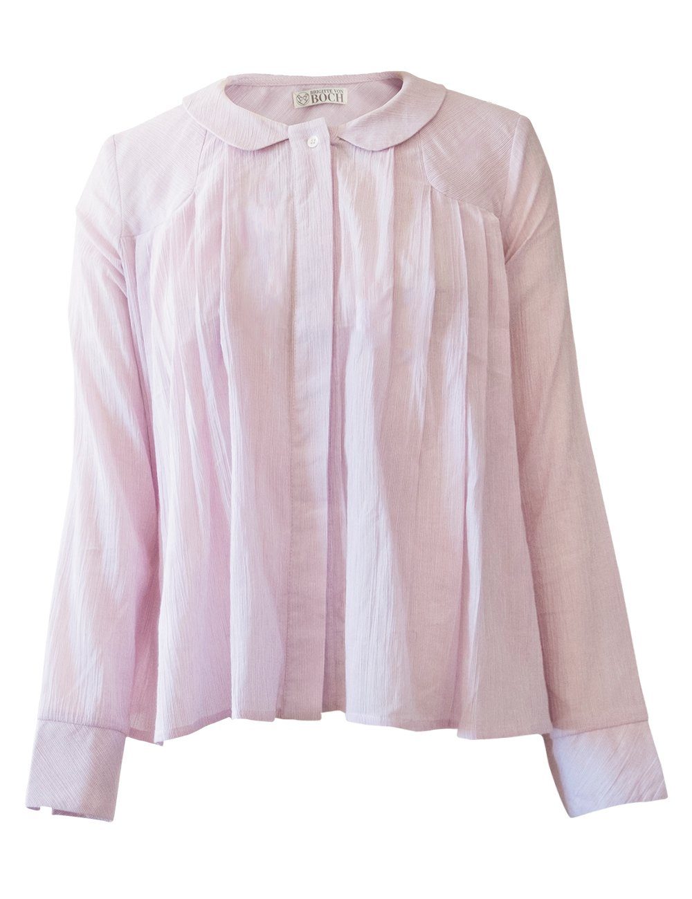 Hemdbluse Morongo Bluse rosa/weiß gestreift