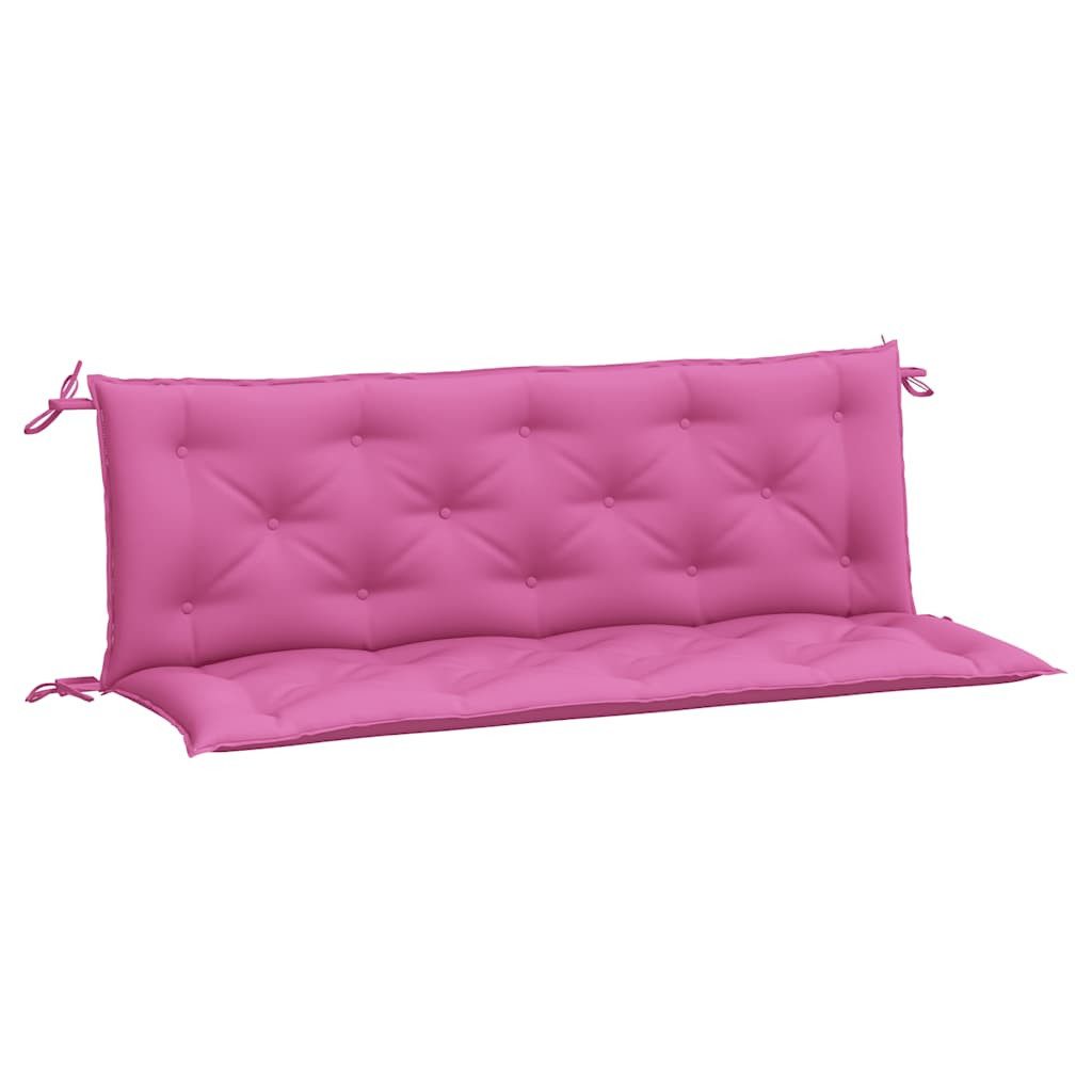 vidaXL Sitzauflage Gartenbank-Auflagen 2 Stk. Rosa 150x50x7 cm Stoff, (2 St)