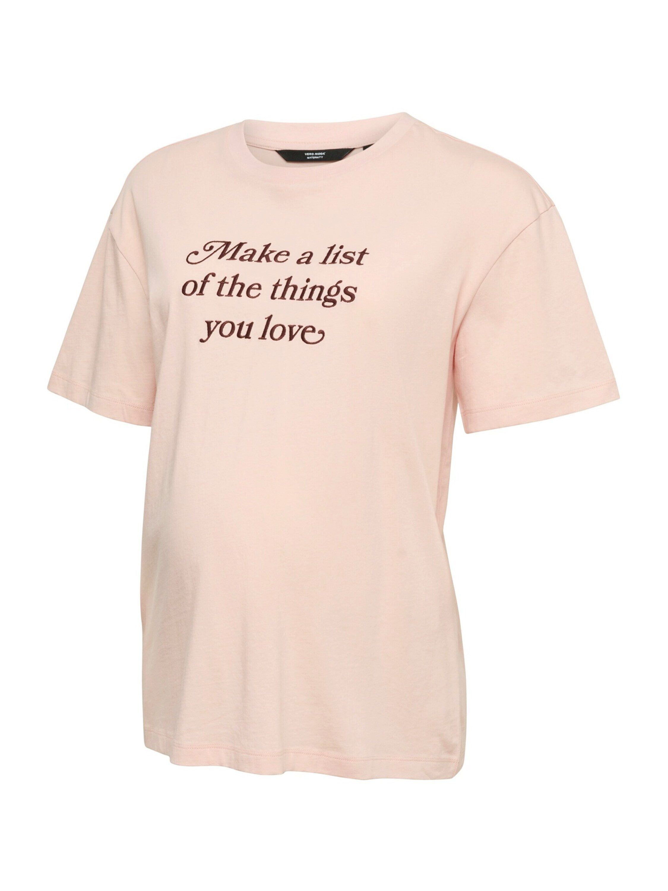 Vero Moda Maternity T-Shirt VMMJoan Mia (1-tlg) Stickerei