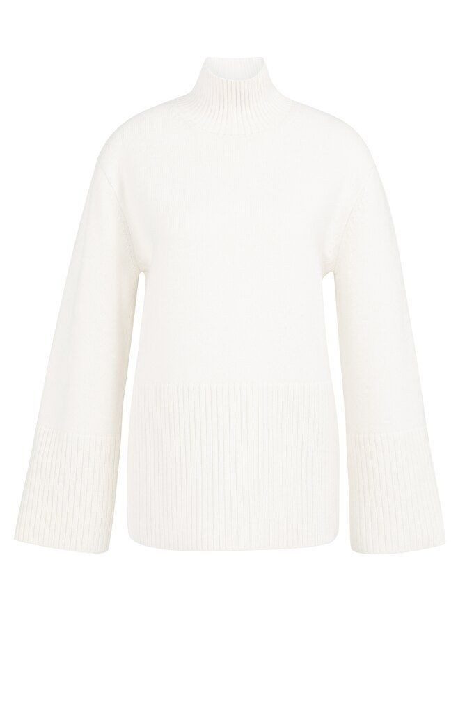 YAYA Stehkragenpullover Pullover mit gerippten Rändern