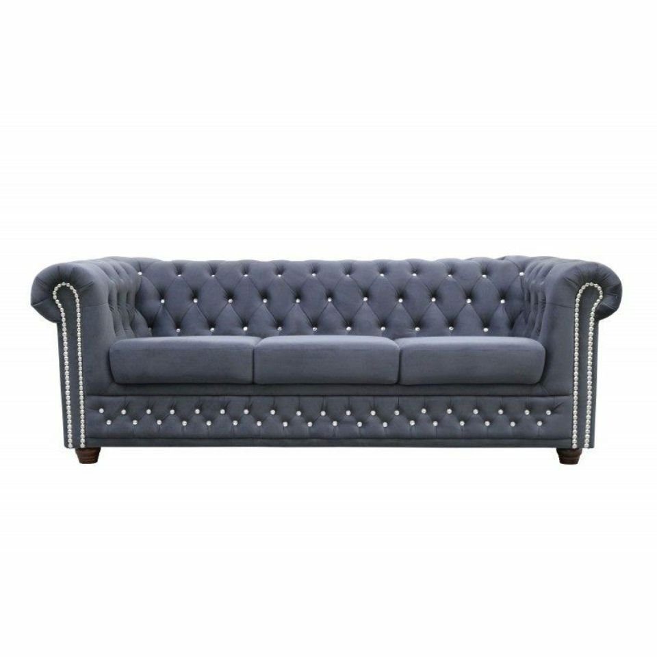 JVmoebel Sofa, Chesterfield Sofagarnitur Sofa 3+1+1 Polster Couch