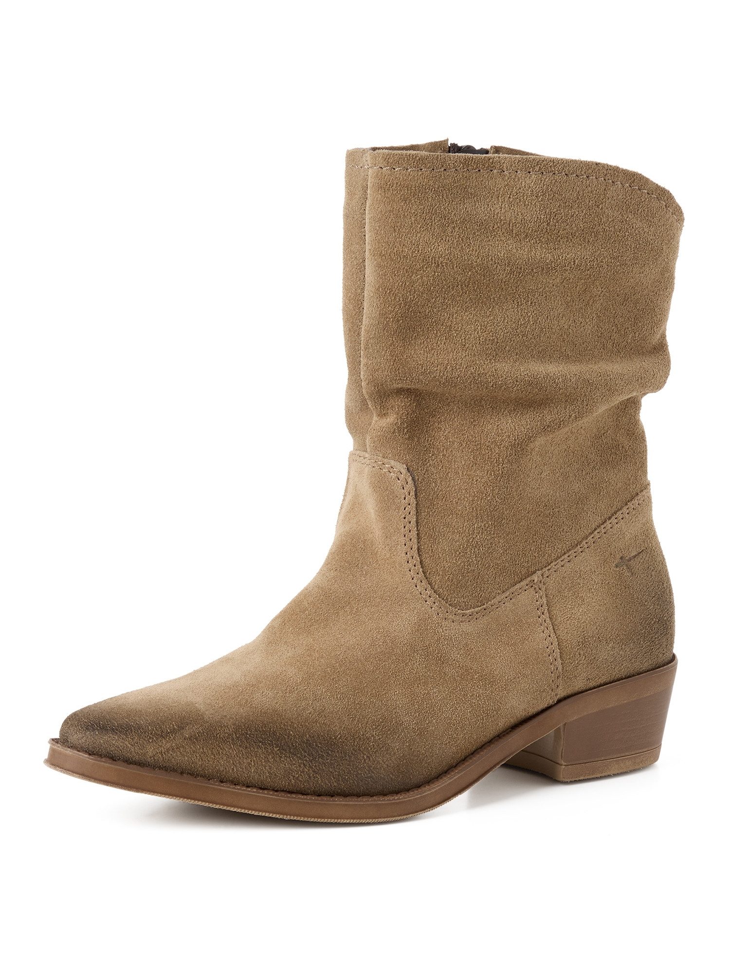Tamaris TOUCH-IT aus Leder Blockabsatz 1-25700-47 Stiefelette TOUCH-IT
