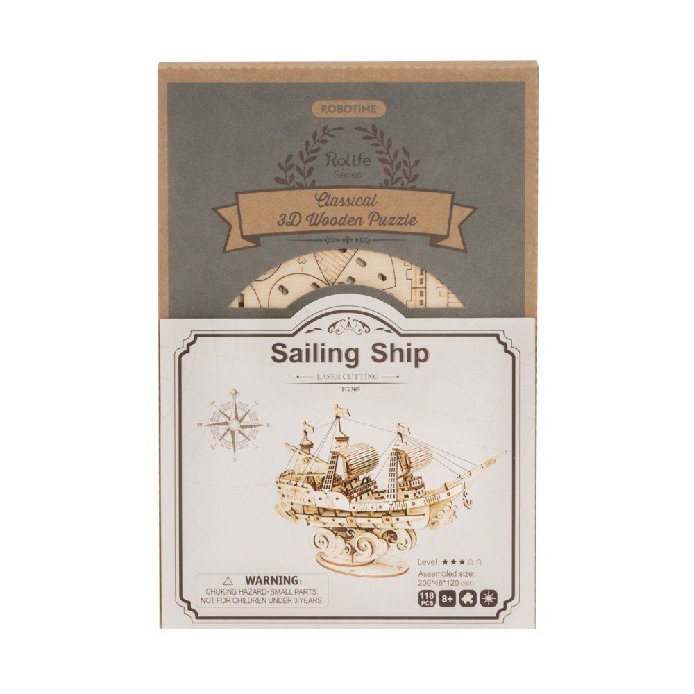 ROKR 3D-Puzzle Puzzleteile Sailing 118 Ship,