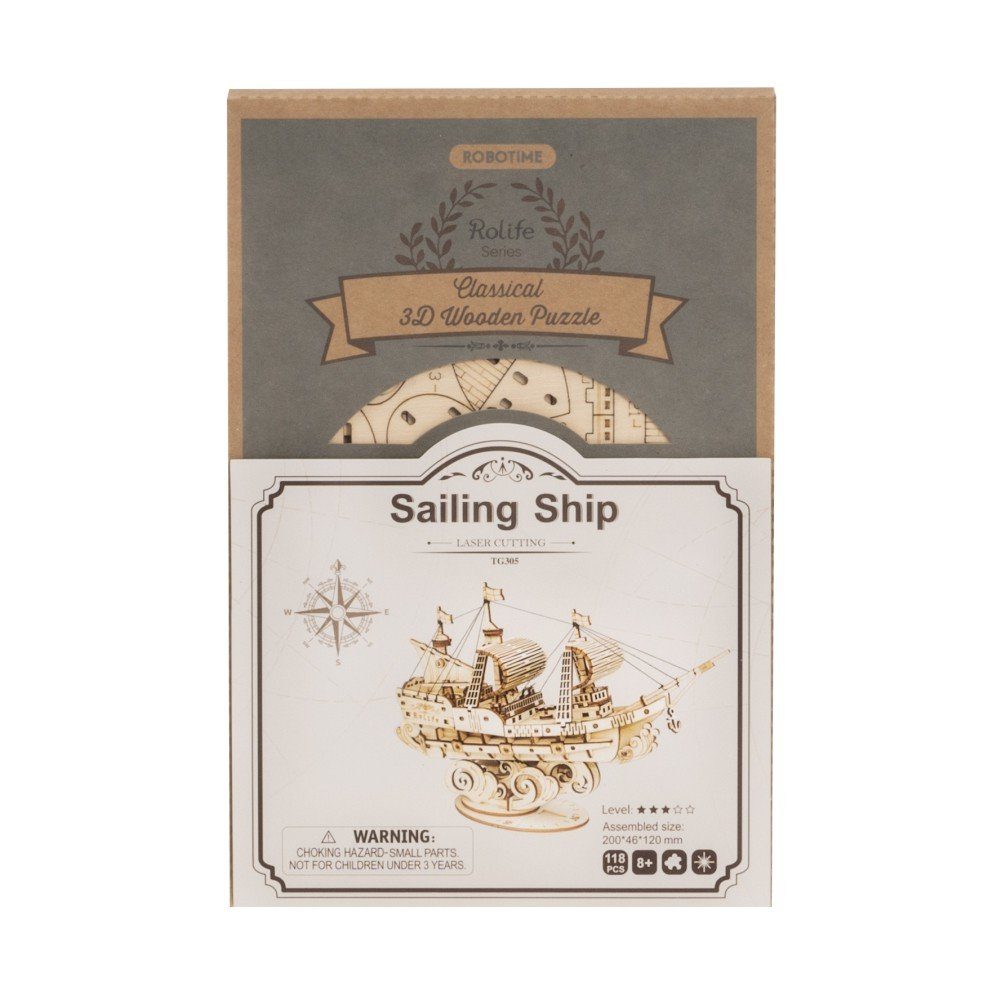 ROLIFE 3D-Puzzle Sailing Ship, 118 Puzzleteile