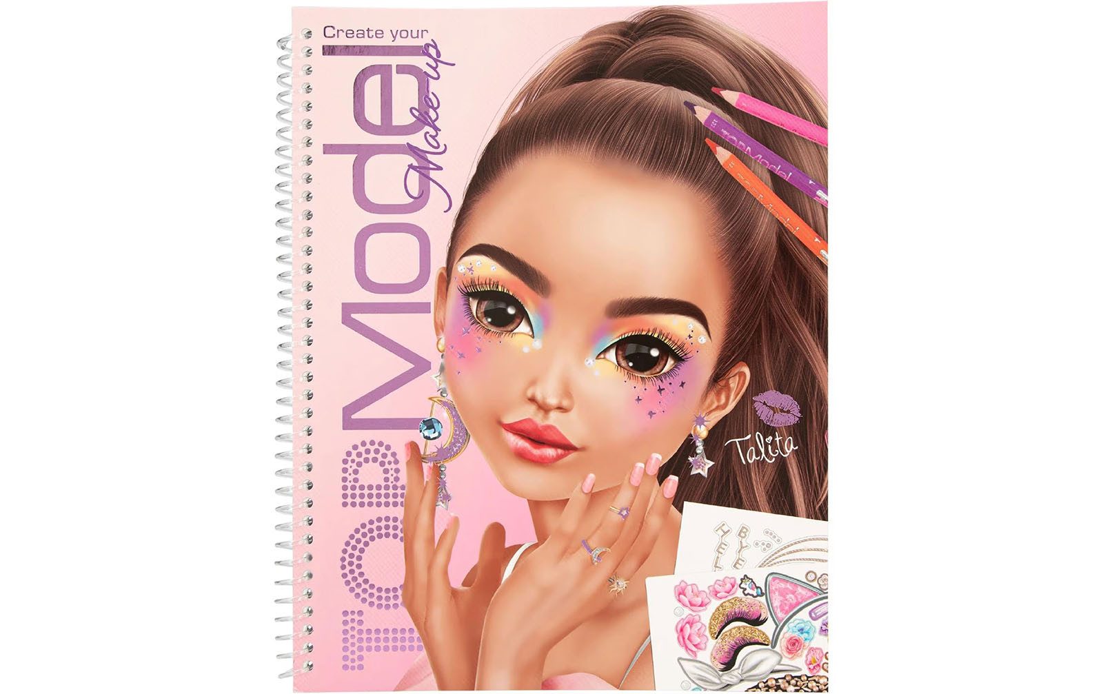 TOPModel Stickerbuch Create your TOPModel Make-Up Malbuch