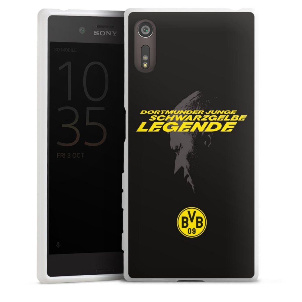 DeinDesign Handyhülle Marco Reus Borussia Dortmund BVB Danke Marco Schwarzgelbe Legende, Sony Xperia XZ Silikon Hülle Bumper Case Handy Schutzhülle