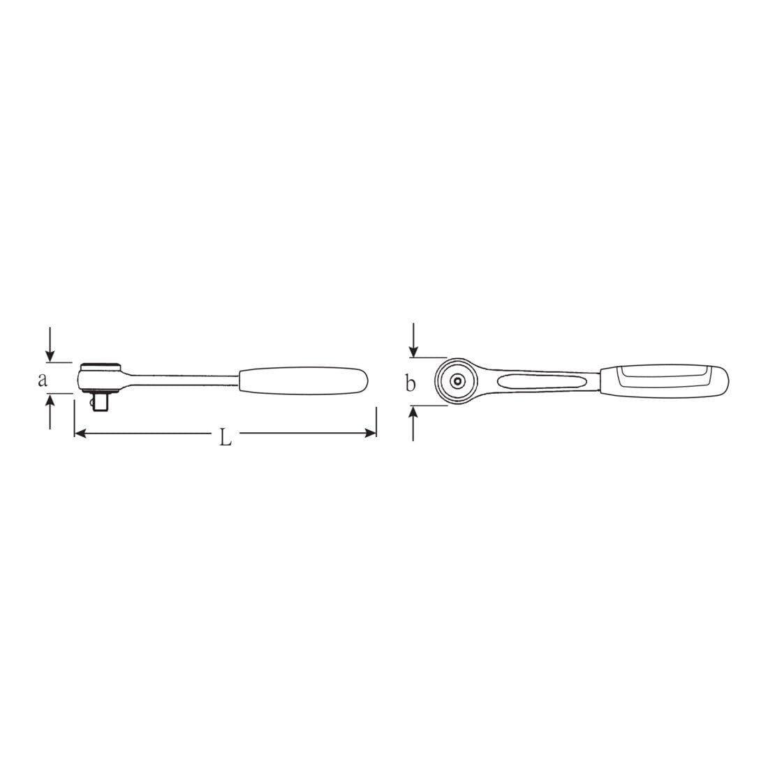 Stahlwille Ratsche Stahlwille Knarre RSW.22 ° L.117 mm