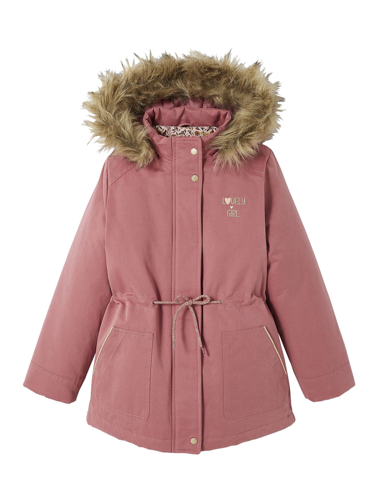 vertbaudet Parka Mädchen Winterjacke Recycling-Polyester