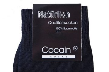 Cocain underwear Businesssocken Klassische schwarze Herren Damen Socken (10-Paar) handgekettelte Spitze