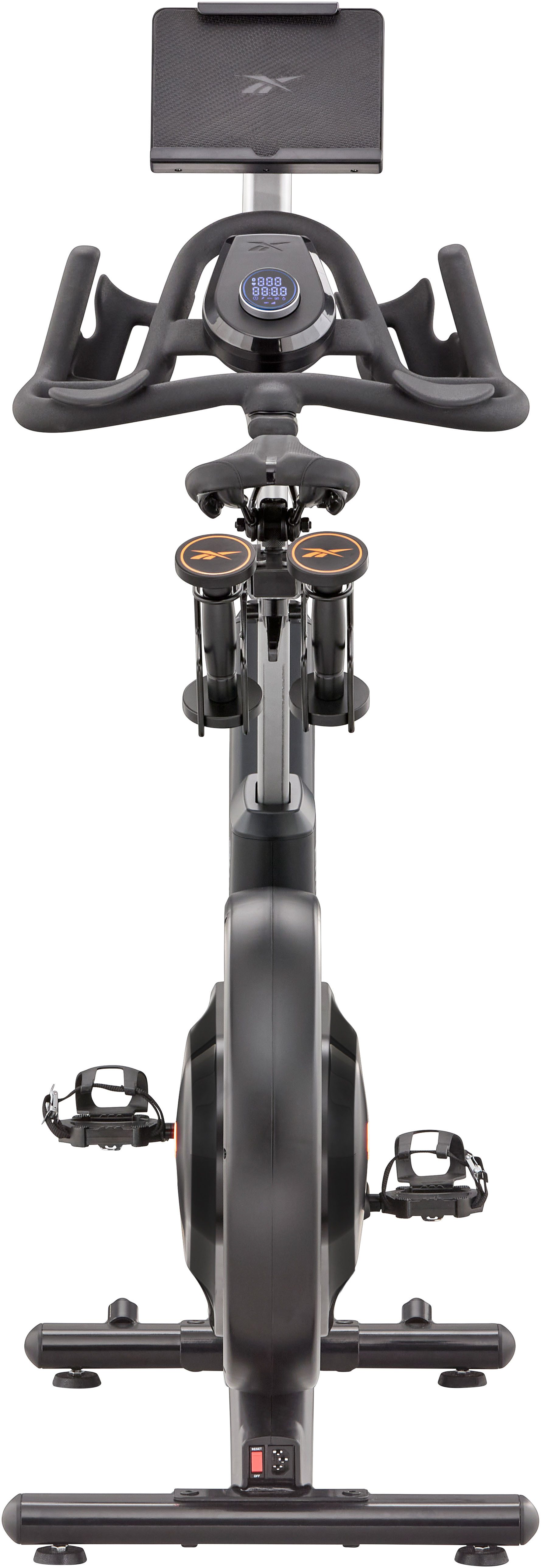 Reebok Speedbike Z-Tech Speedbike (mit Tablet-Halterung), 150 kg max. Benutzergewicht, Fahrrad, 50 Widerstandsstufen