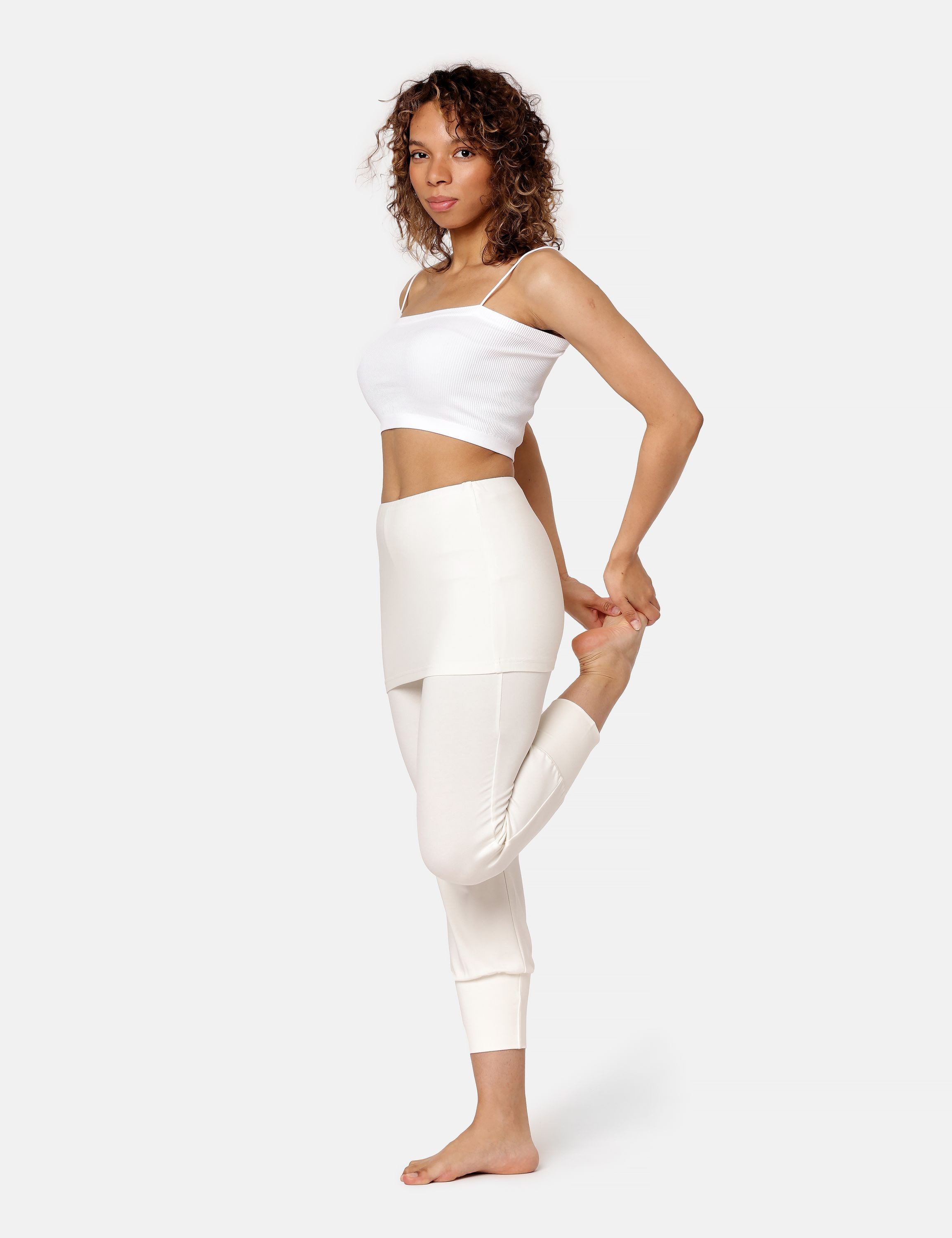 Bellivalini Leggings Yoga Leggings Damen Yogahose mit Rock 3/4 BLV50-276 (1-tlg) mit Rock