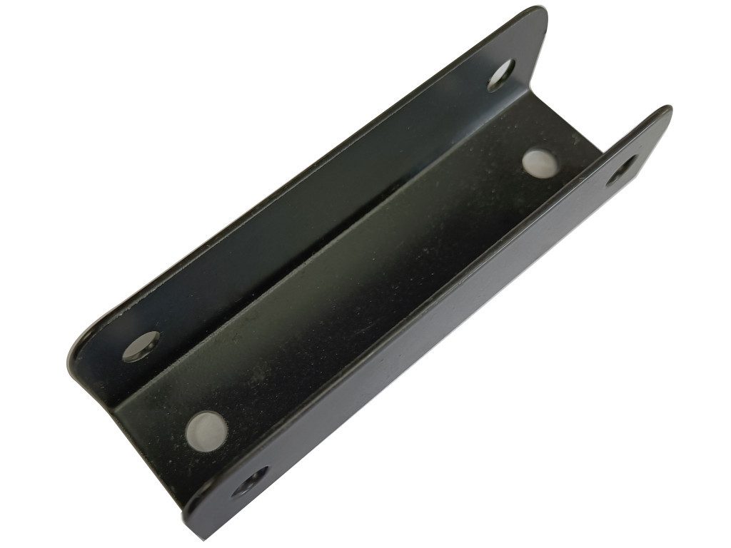 Outgarden Pfostenträger Montageclips für Alu-Co-Extrusion-Board Schwarz