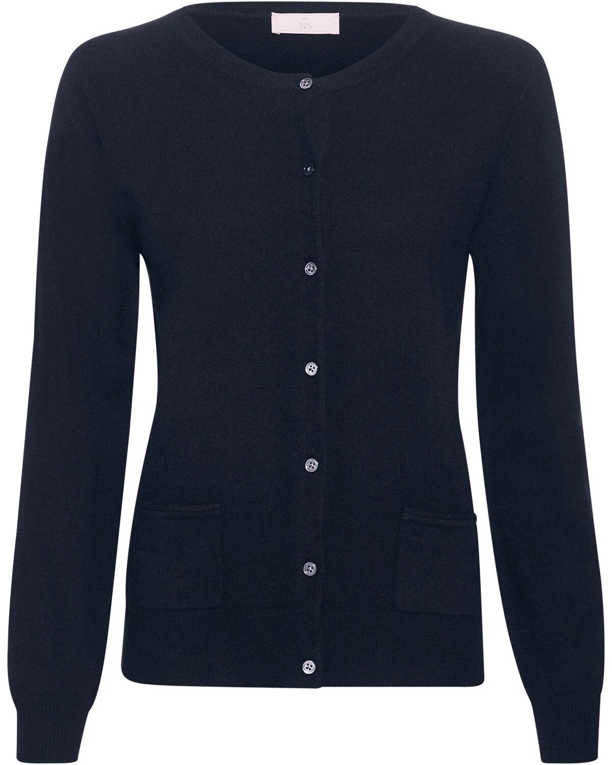 Brigitte von Schönfels Strickjacke Kaschmir Rundhals-Cardigan günstig online kaufen