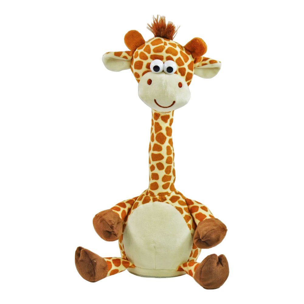 Kögler Kuscheltier Labertier Giraffe GERTRUD tanzt und plappert alles nach mit Batterien