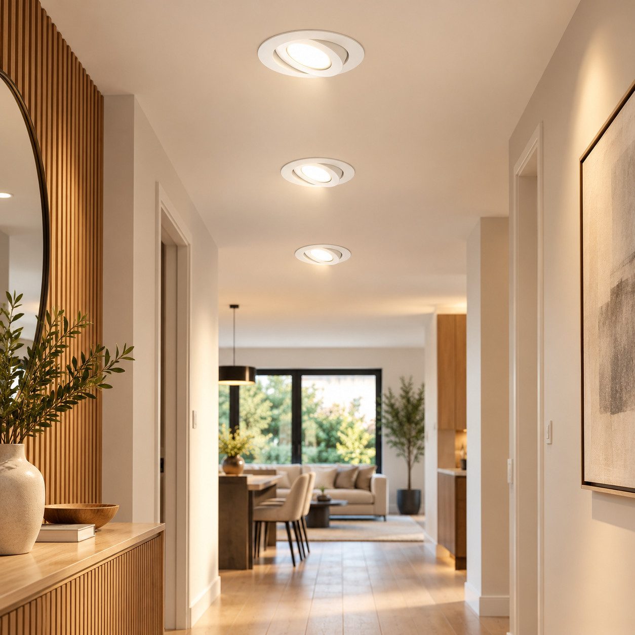 Briloner Leuchten LED Deckenspots LED Einbauleuchten 3er Set IP23 Deckenspots 4,8W Innenbeleuchtung, Spotlampe Spotbeleuchtung Deckenlicht Innenleuchte Innenlampe