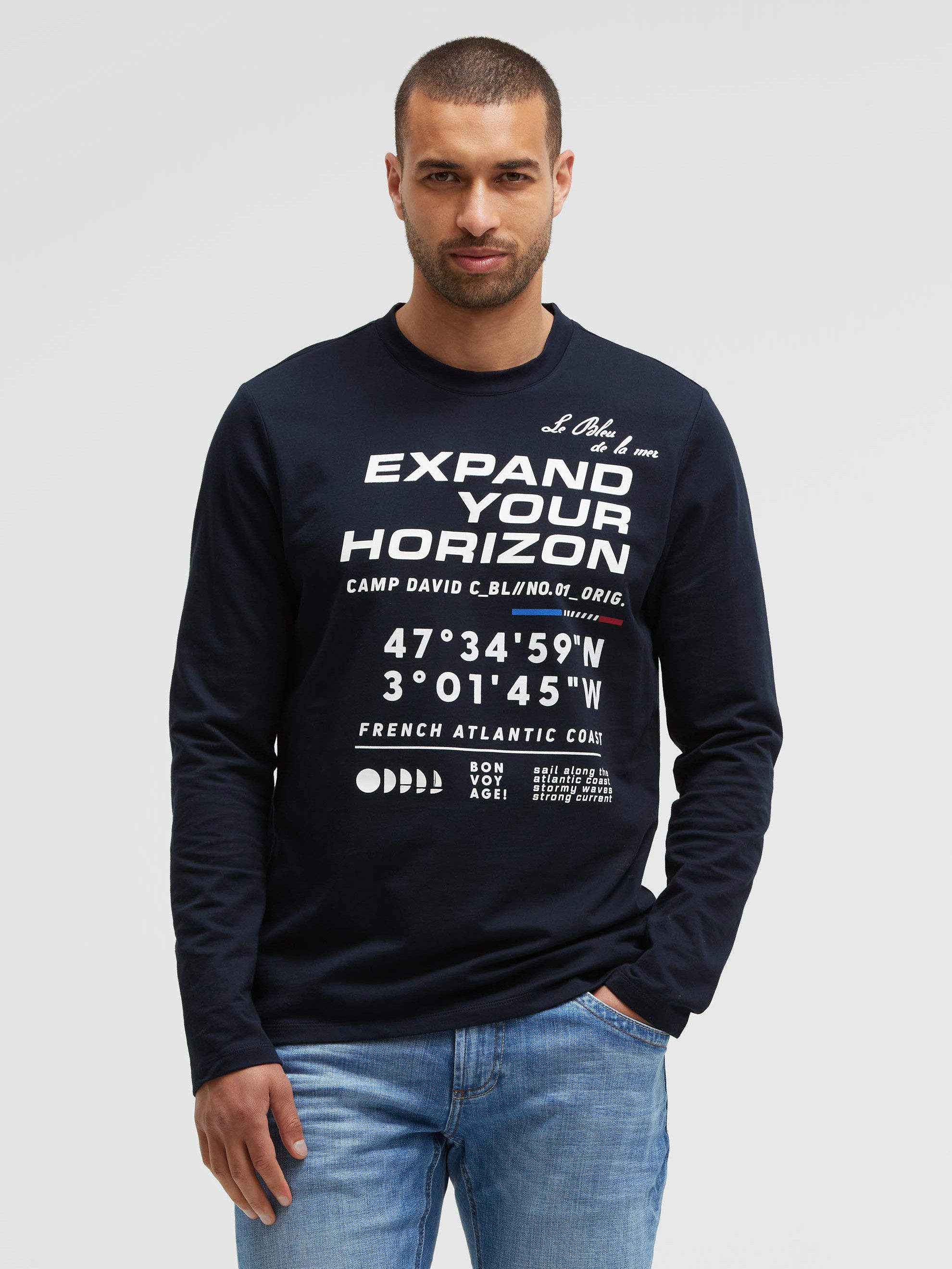 CAMP DAVID Rundhalsshirt aus Baumwolle