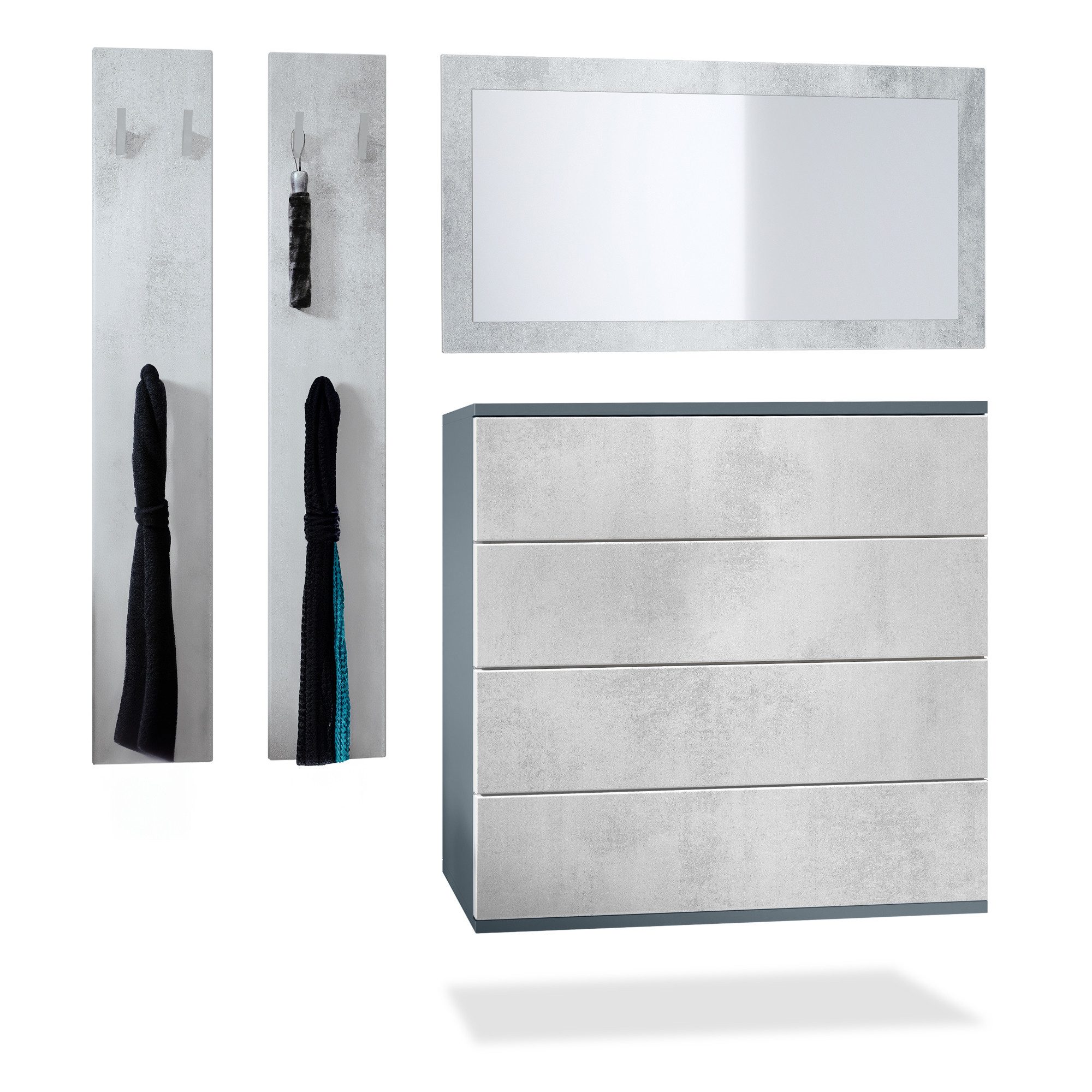 Vladon Garderoben-Set Horizon, (Garderoben-Set, bestehend aus günstig online kaufen
