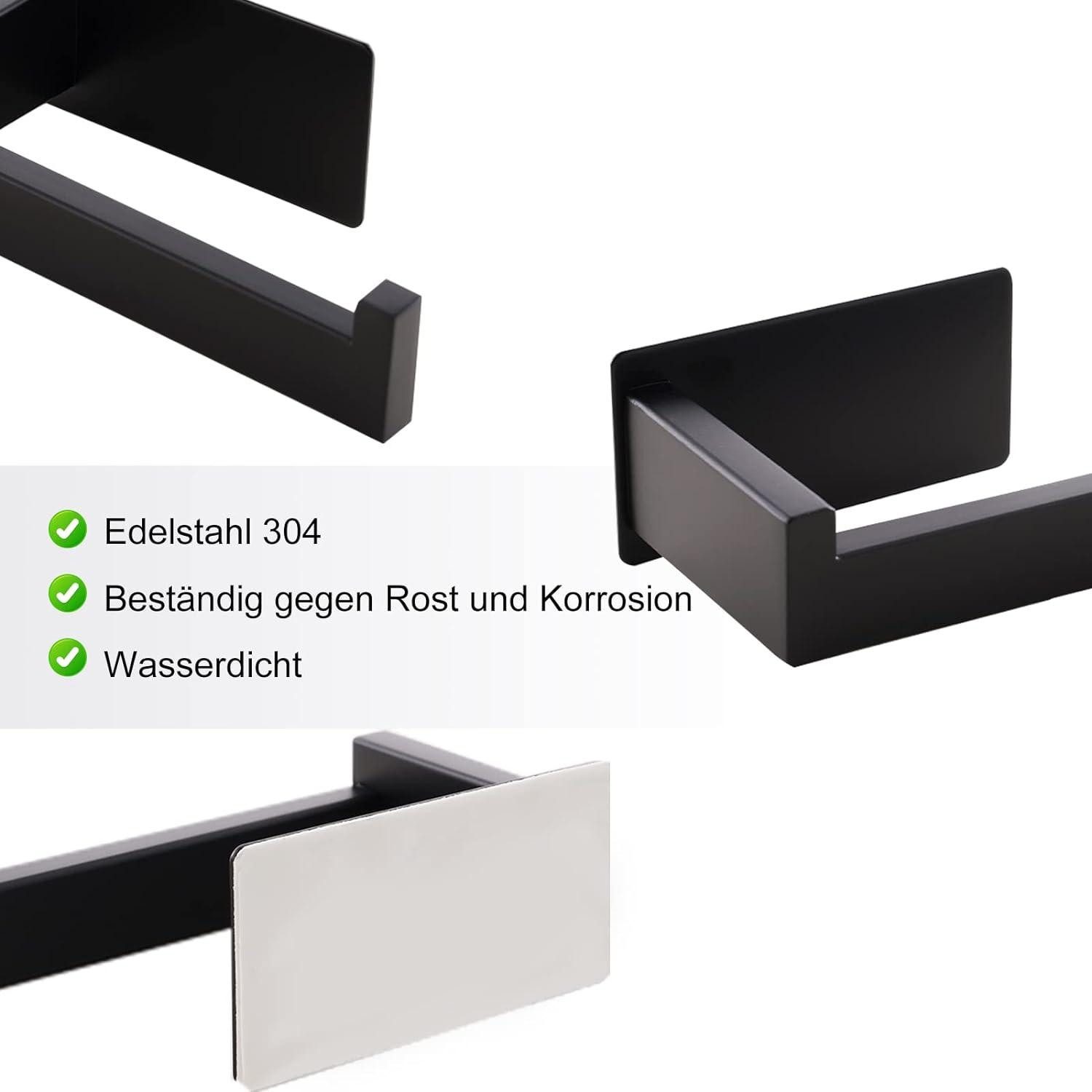 LuxusKollektion Badaccessoire-Set Toilettenpapierhalter ohne Bohren selbstk günstig online kaufen