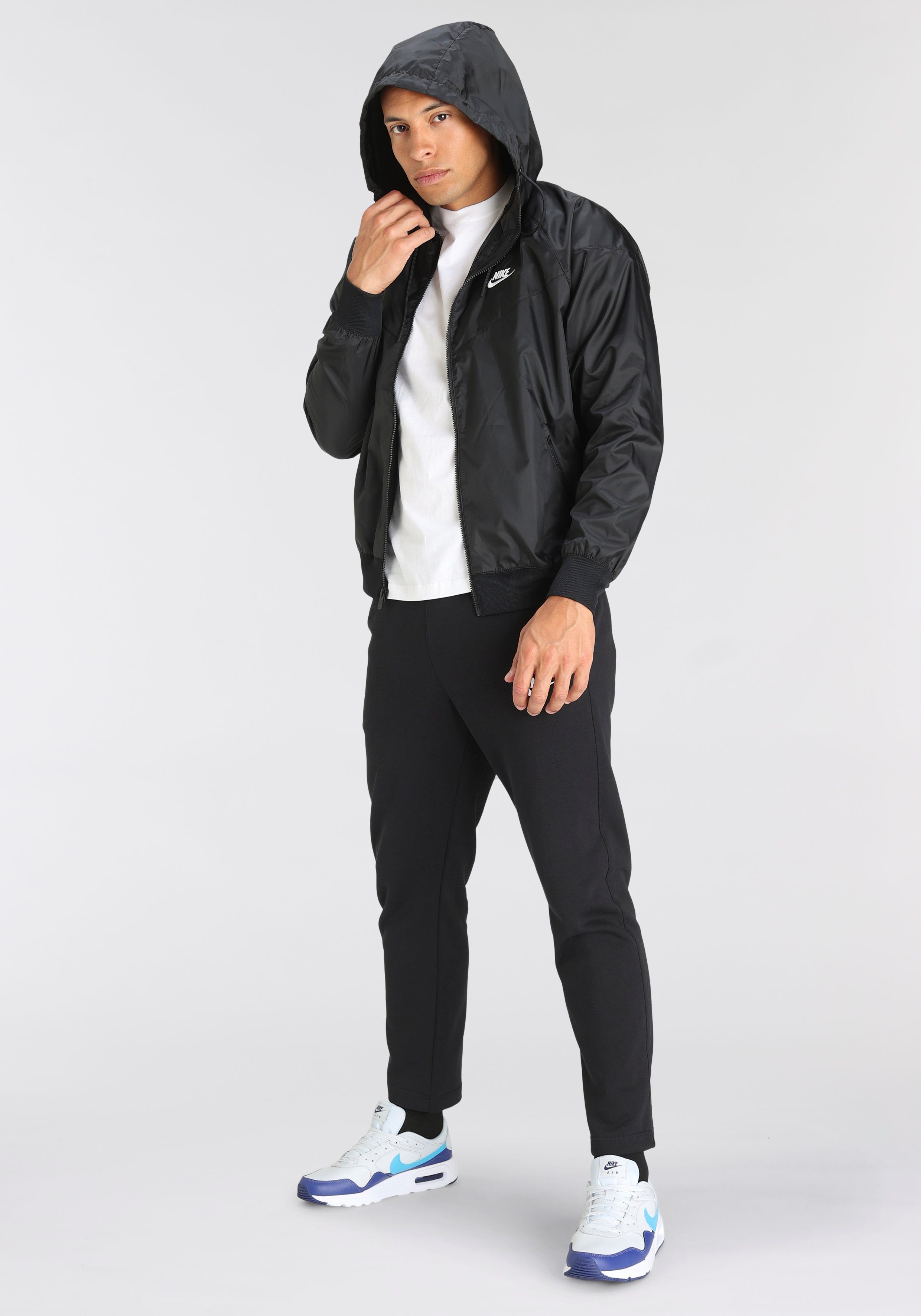 Jacket Hooded schwarz Men's Windbreaker Nike Sportswear Windrunner