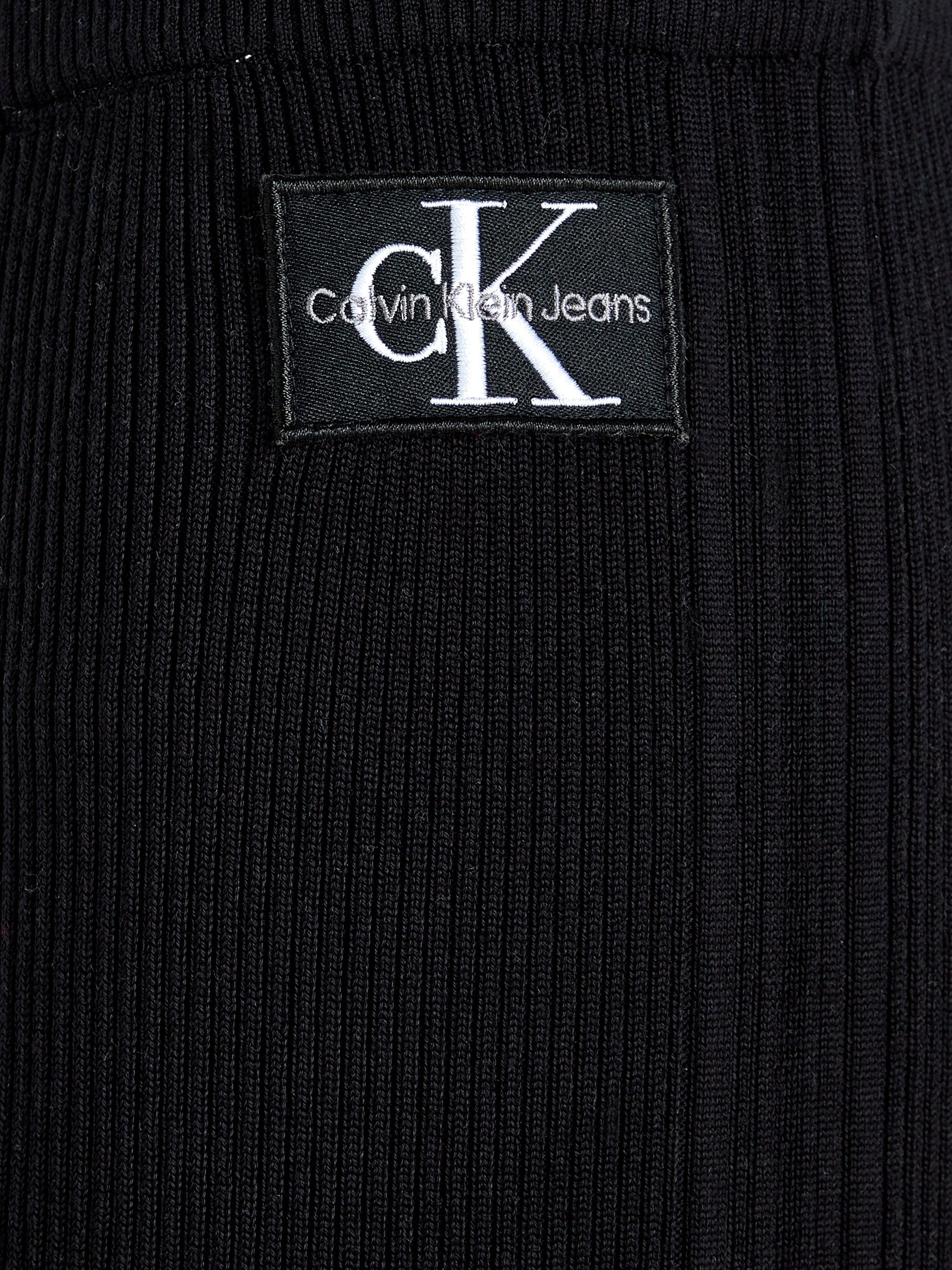 Calvin Klein Jeans Jerseyhose STRAIGHT PANTS BADGE KNITTED