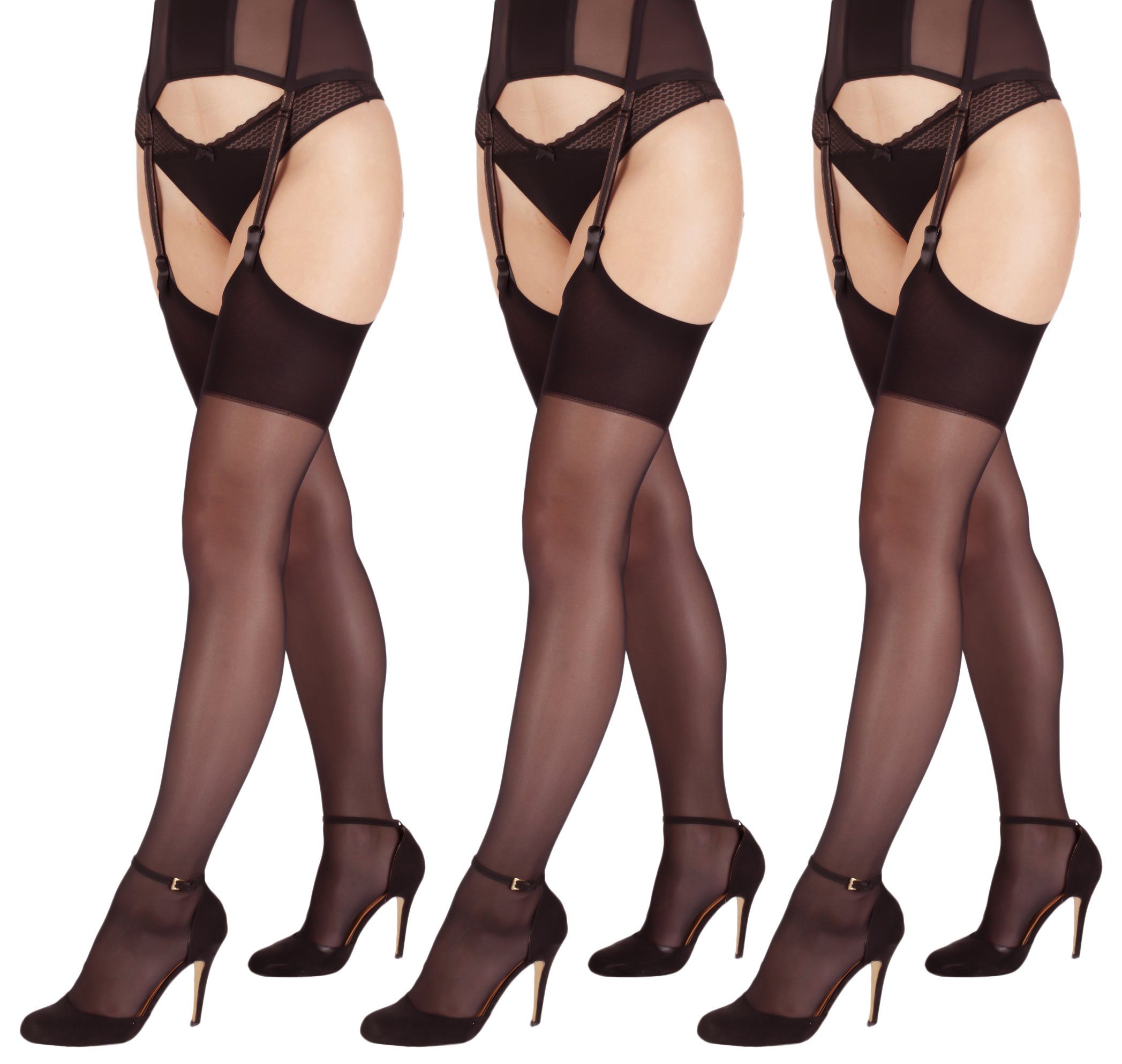 Halterlose Strümpfe Sexy Straps Strümpfe transparent 20 Den