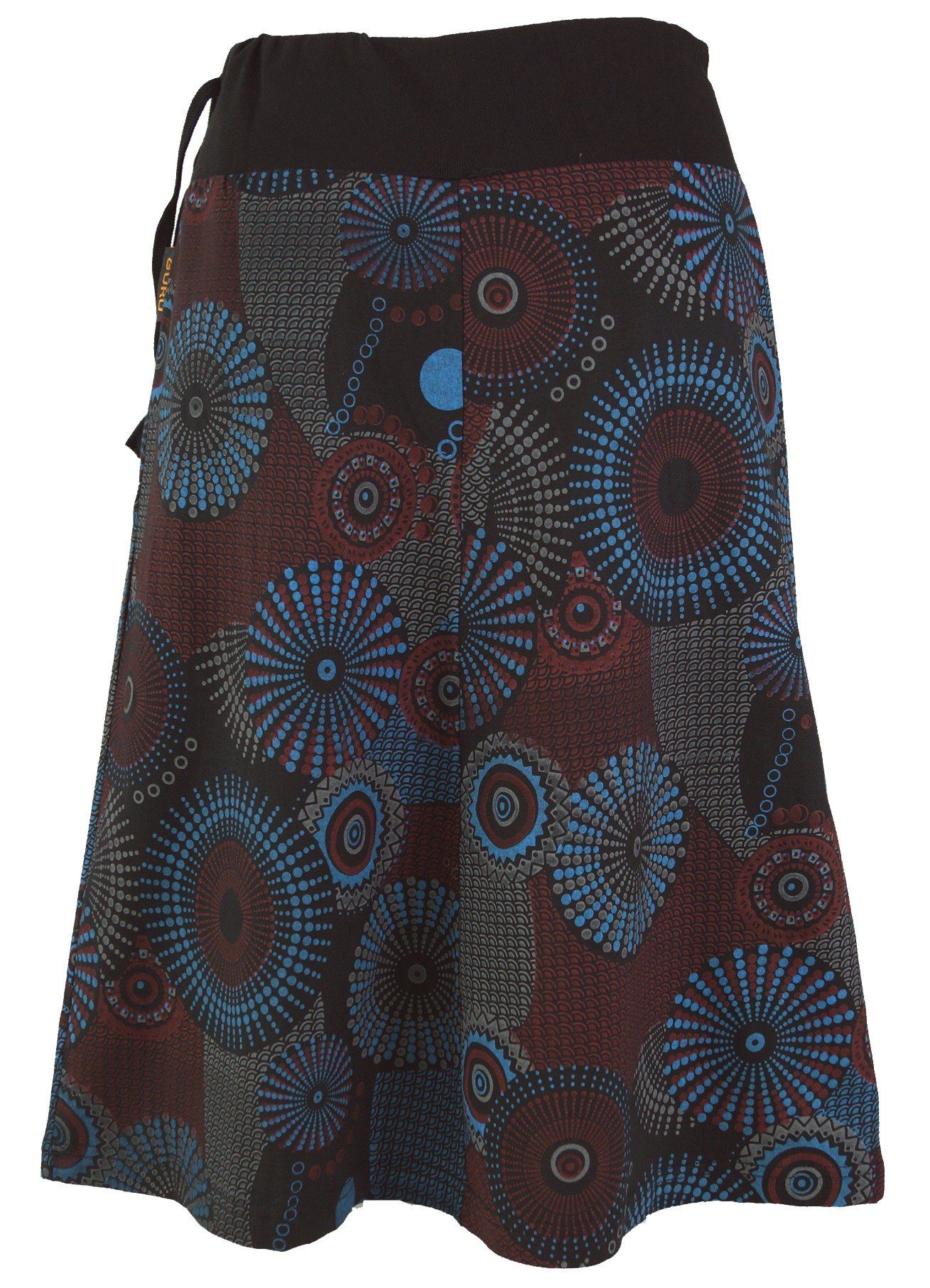 Guru-Shop Minirock Bestickter knielanger Rock, Boho chic, Retro.. alternati günstig online kaufen