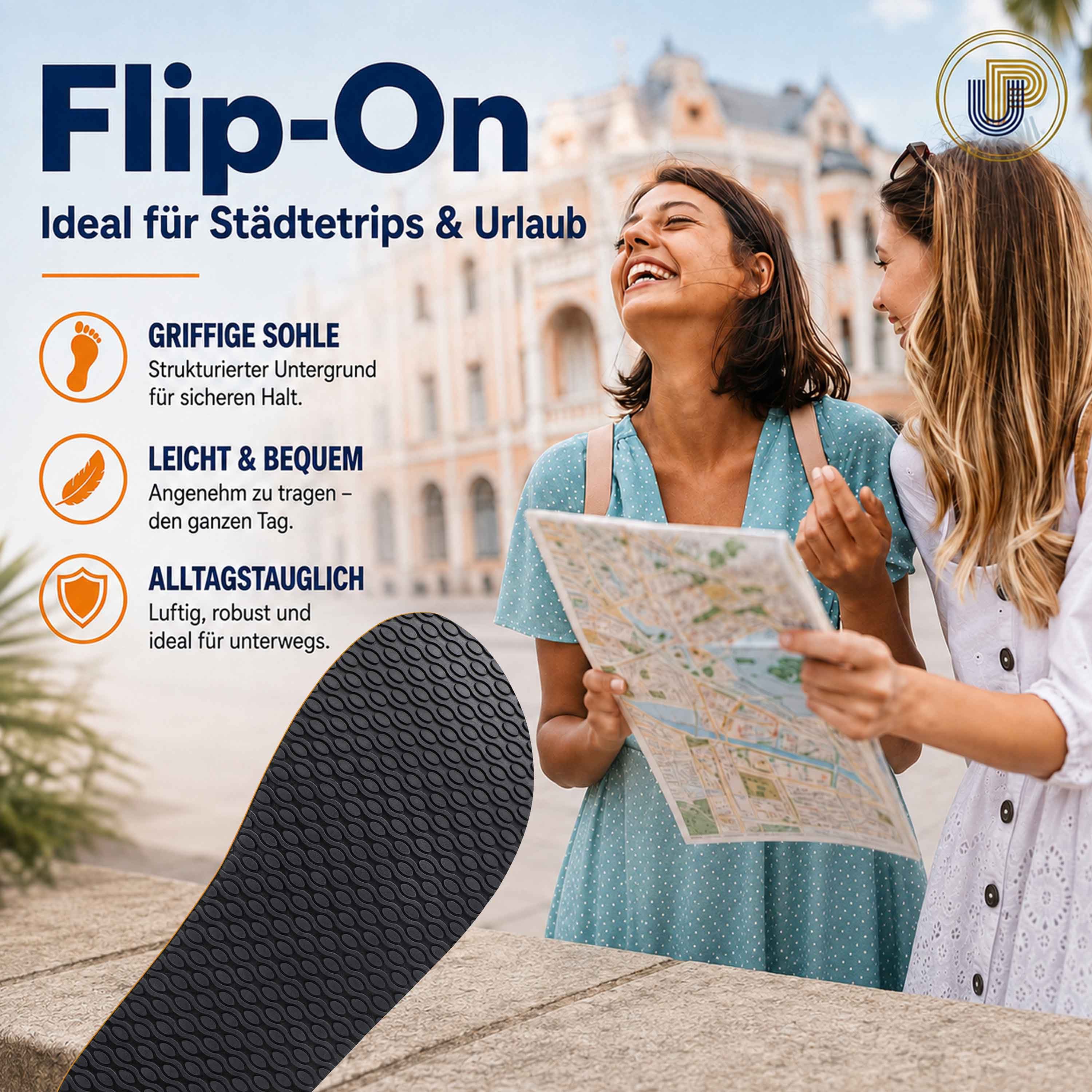 Ultrapower Flip-On Zehentrenner – Flexibler Halt & angenehmer Zehenriemen Zehentrenner (Gezielter Halt durch weiches Textilband & EVA-Grip Gr. 45, Flip Flops Ko – Bild 5 von 5