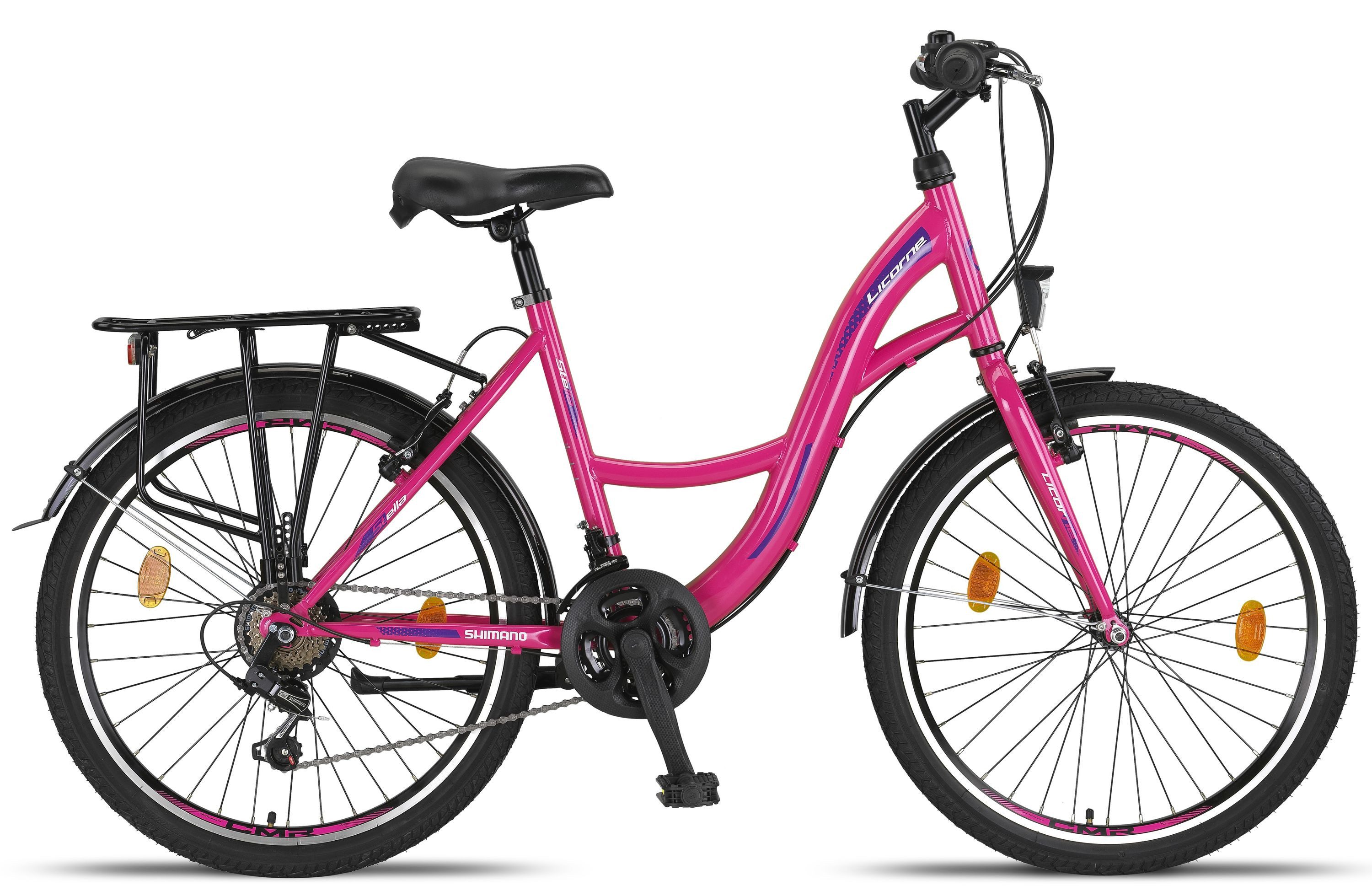 Licorne Bike Cityrad Licorne Stella Premium Citybike 20–28 Zoll, 21 Gang Hollandrad