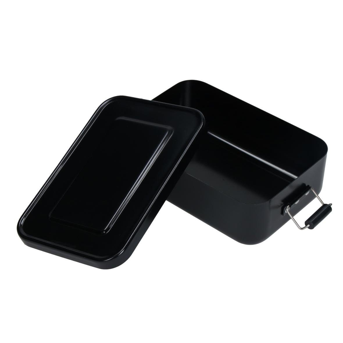 elasto Aufbewahrungsbox Aluminium (1x Lunchbox Aluminium), Brotbox mit Deckel für Kinder – Bild 2 von 5