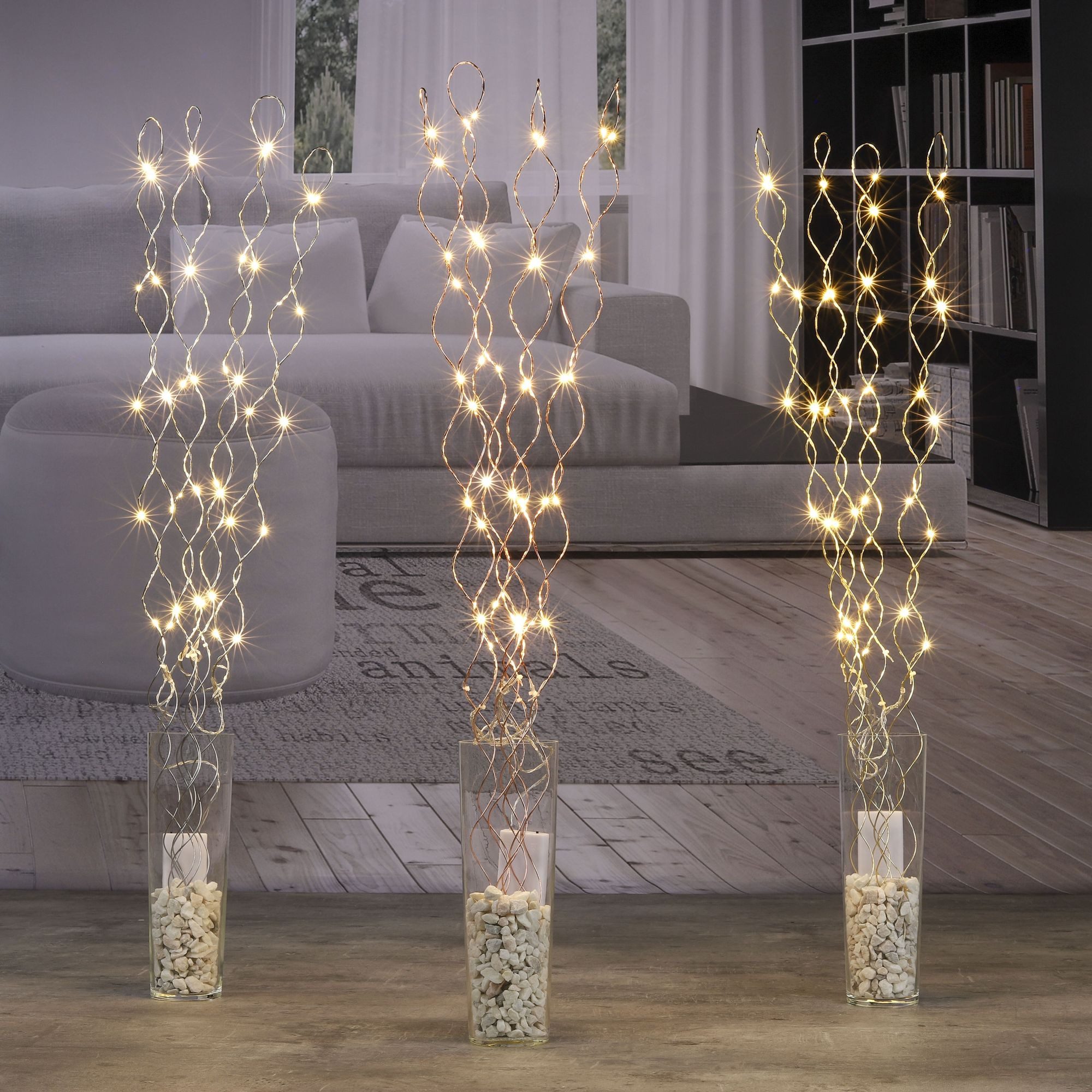 bonsport Leuchtzweig LED Lichterzweige mit 40 LEDs, 90 cm