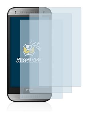 BROTECT flexible Panzerglasfolie für HTC One M8s, Displayschutzglas, 3 Stück, Schutzglas Glasfolie klar