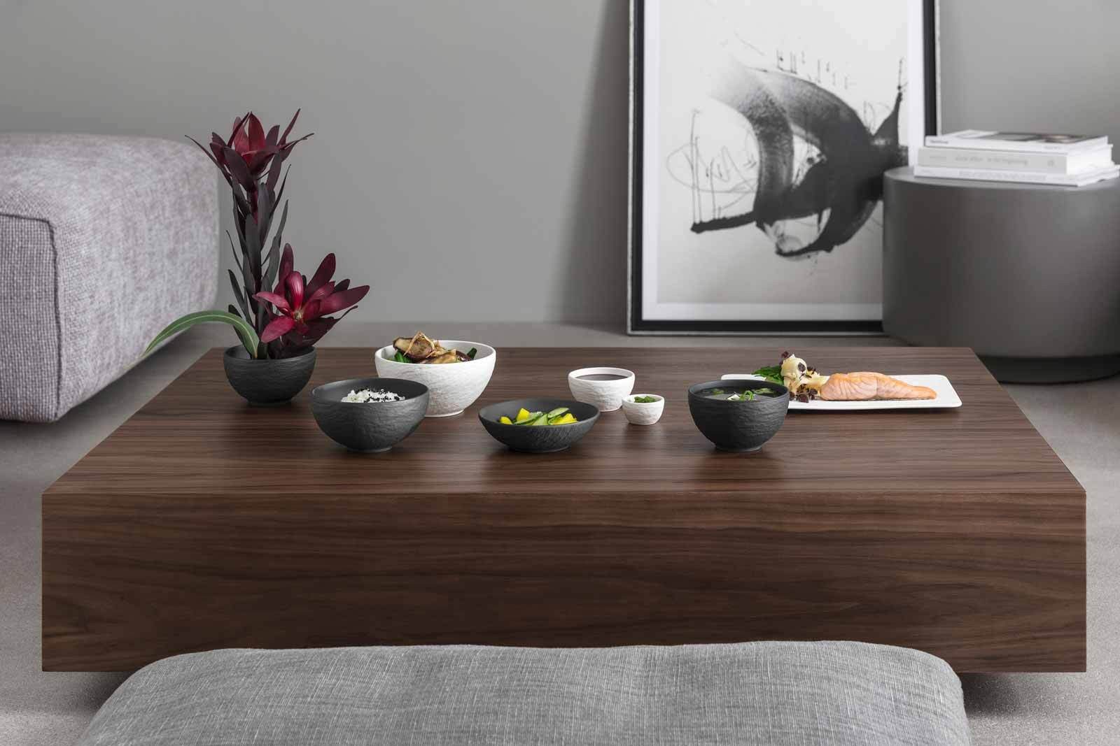 Villeroy & Boch Eierbecher Manufacture Rock Blanc Eierbecher ø 4,8 cm 6er Set, (6er Set, 6-tlg., 6x Eierbecher)