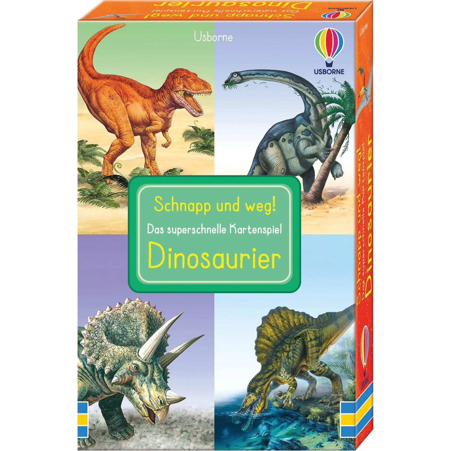 Usborne Verlag Spiel Schnapp und weg! Das superschnelle Kartenspiel: Dinosaurier