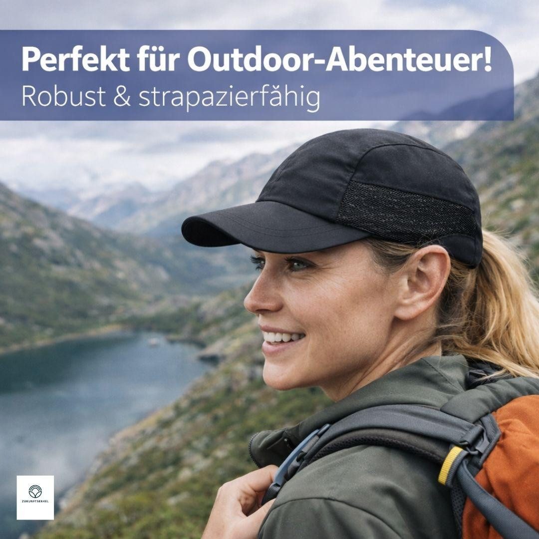 ZUKUNFTSENKEL Baseball Cap Outdoor Kappe Unisex Leicht & Atmungsaktiv mit Netz-Einsätzen (Sommer Basecap Herren & Damen) Laufkappe Sportkappe Schirmmütze – Bild 5 von 5