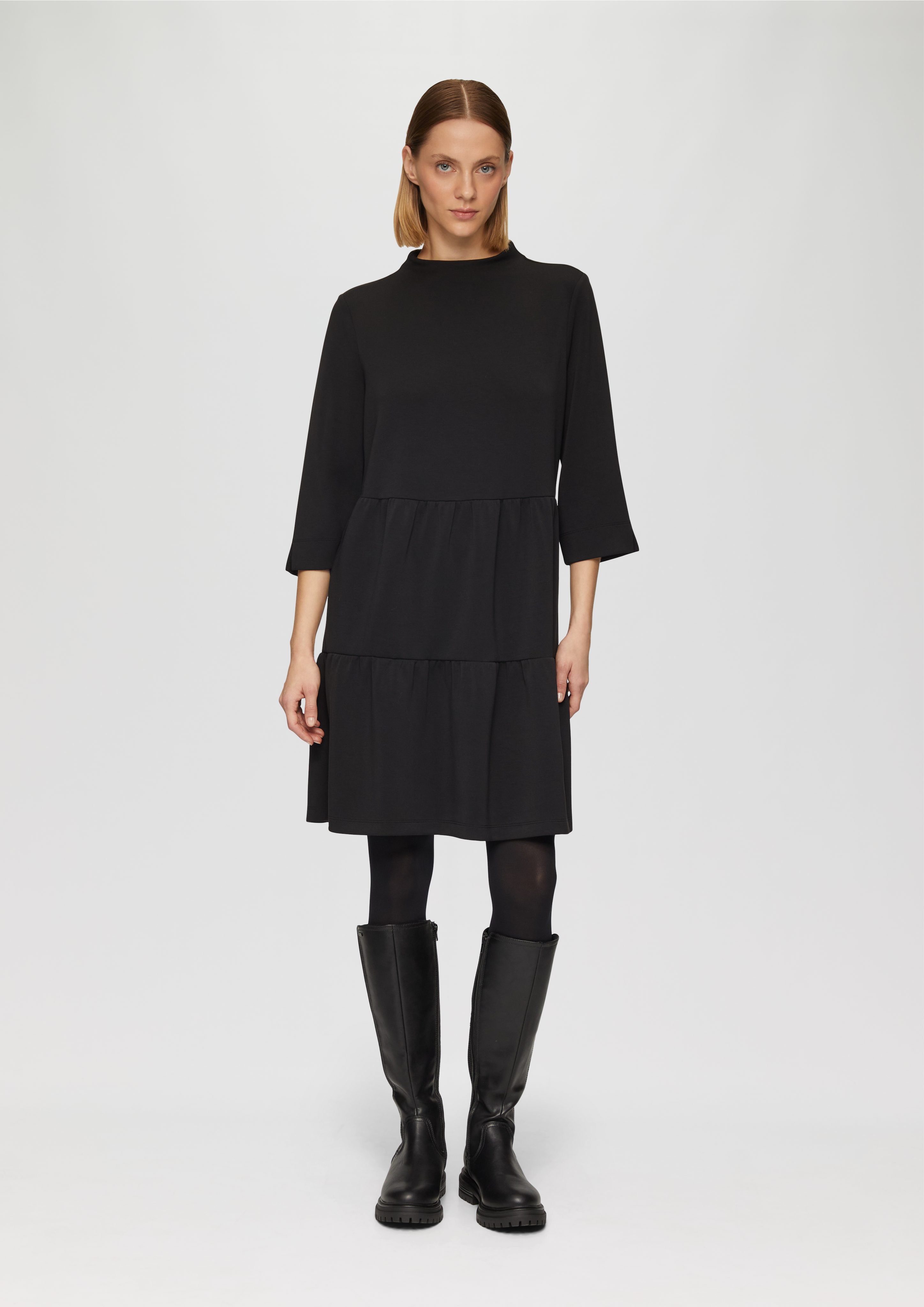 s.Oliver BLACK LABEL Minikleid Scuba-Kleid mit günstig online kaufen