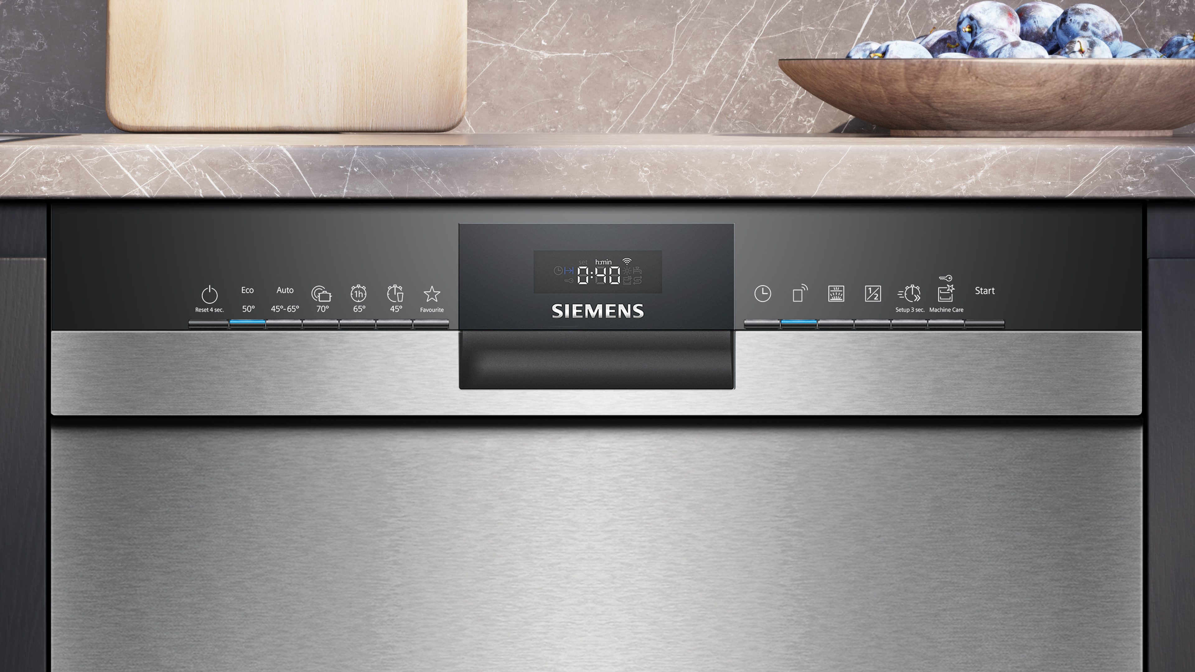 SIEMENS Unterbaugeschirrspüler iQ300 SN43ES04TE, 13 Maßgedecke, Automatische Türöffnung für Effizienz, flexible Körbe