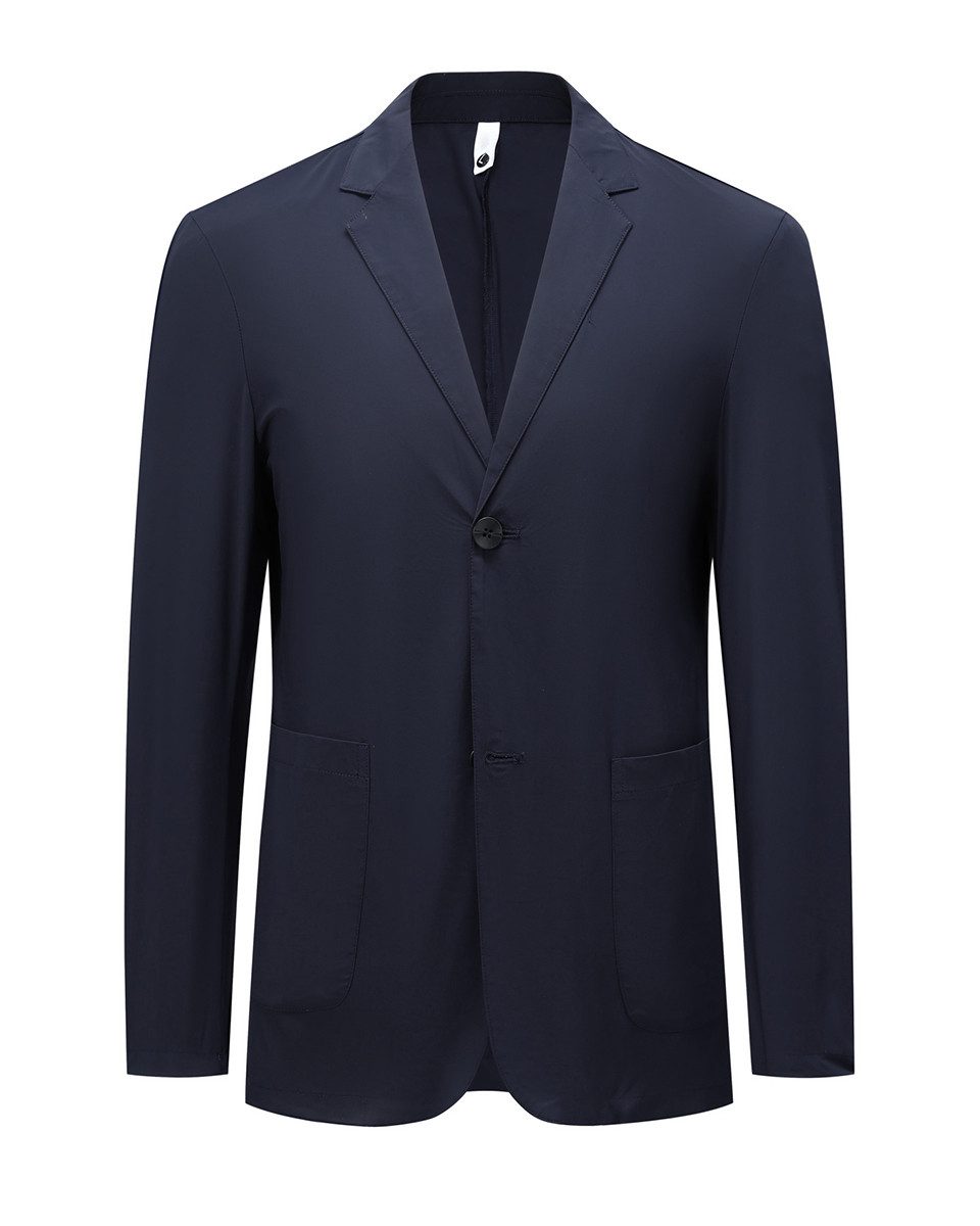 Allthemen Sweatsakko Herren sportliche Anzugjacke mit Revers leichte dünne Sommerjacke