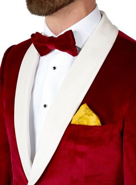 Opposuits Partyanzug Velvet Vibes Deluxe Anzug, Eleganter Smoking Anzug für gediegene Weihnachtsmänner