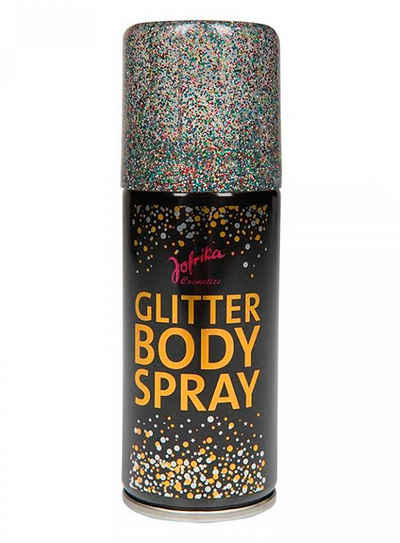 Metamorph Theaterschminke Glitzer Body spray regenbogen 100 ml, Farbiges Körperspray mit aufregendem Glitzereffekt